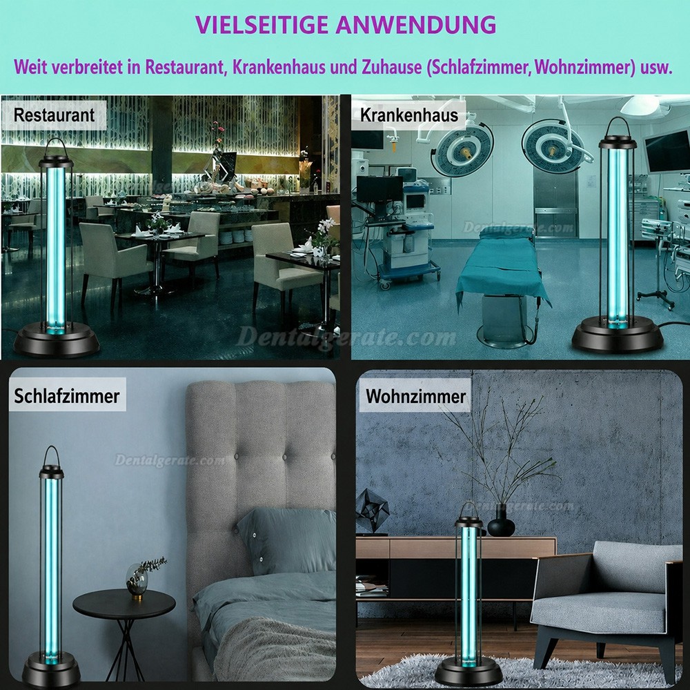 38 Watt UV + Ozone Desinfektionslampe f&uuml;r das Schlafzimmer zu Hause Sterilisationslampe